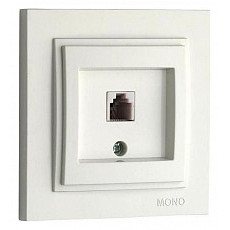 Розетка телефонная rj-11 mono electric despina 102-010005-124